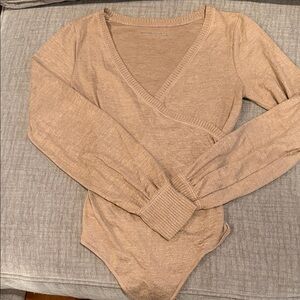 Abercrombie & Fitch Soft Tan Knit Top